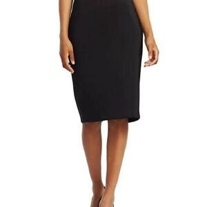 Badgley Mischka NWOT Black Knee-length Suit Pencil Skirt Size 8